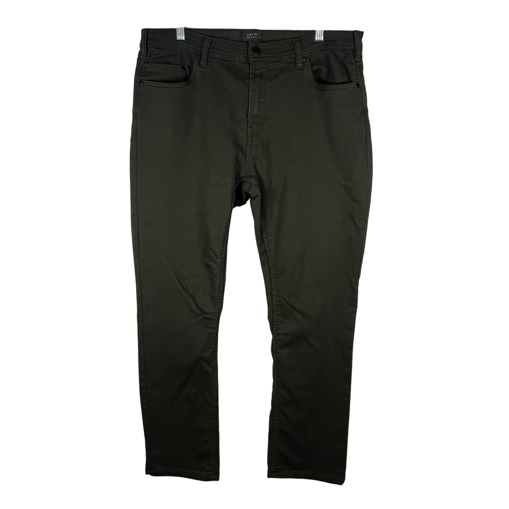 Jachs New York Pants Mens Olive Green Stretch Twill Size‎ 38/32